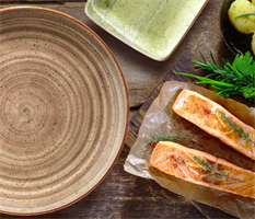 PIATTO BONNA' AURA PASTA BOWL D.28 TERRAIN     ###