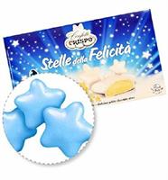 CONFETTI STELLE PERLATE CELESTE CIOC.BIANCO GR.500