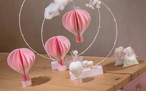 SET 3 MONGOLFIERE D'APP. ROSA D.15-33 H.20-40