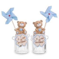 BARATTOLO CON ORSETTO GIRELLA AZZUR H.15