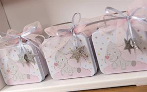 VALIGETTA METALLO PORTA CONFETTI DUMBO ROSA CM.8