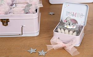 VALIGETTA METALLO PORTA CONFETTI DUMBO ROSA CM.8