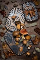 PIATTO PIANO CM.19 QUADRO BROWN GOLD GOLDENEYE