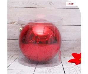 SFERA PLASTICA DIAM. 15 LUCIDA ROSSA
