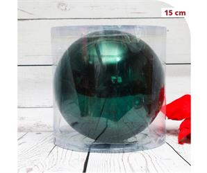 SFERA PLASTICA DIAM. 15 LUCIDA VERDE BOSCO