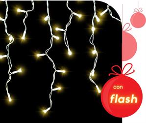 LUCI TENDA 200 MAXI LED CALDA MT.3,9X0,7 FLASH COLLEG.