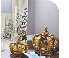 CORONA IN RESINA ORO DIAM. CM.11X11 H.
