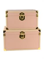 BAULE LEGNO CM.53X31X30H. PVC ROSA