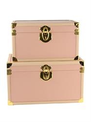 BAULE LEGNO CM.46X26X26H. PVC ROSA