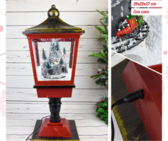 LANTERNA PAESAGGIO CON  MUSICA CM.28X28X27 H.