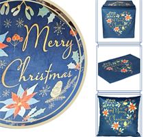 TOVAGLIETTA VELLUTO DEC. MERRY CHRISTMAS CM.30X45