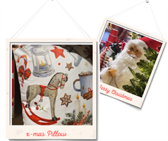 CUSCINO VELVET DEC. NATALE CM. 45X45