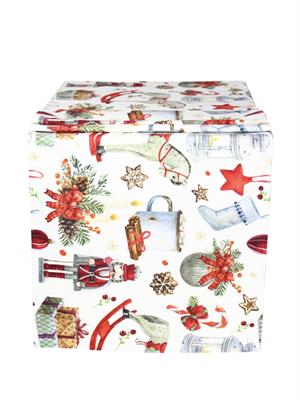 RUNNER VELLUTO DEC. NATALE CM.40X138 CM.