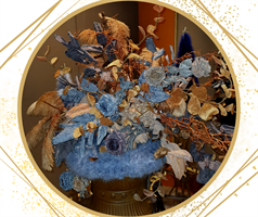 RAMETTO FOGLIE PVC CM.72 BLU