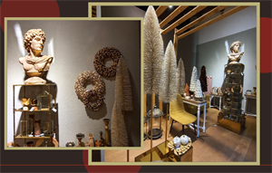 BUSTO PORTAVASO UOMO ORO CM.50X32X78 H.