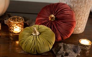 PORTA TEA-LIGHT VETRO ESAGONI ORO DIAM.7X8 H.