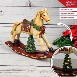 CAVALLO A DONDOLO IN RESINA CM.9X7X13