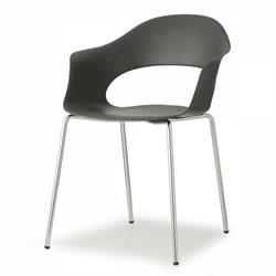 POLTRONA LADY B TECNOPOL. ANTRACITE TELAIO LINO