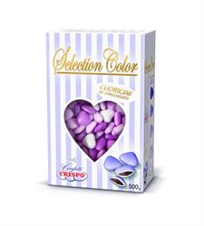 CONFETTI CUORICINI MIGNON SFUMATI GLICINE GR.500