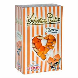 CONFETTI CUORICINI MIGNON SFUMATI ARANCIO GR.500
