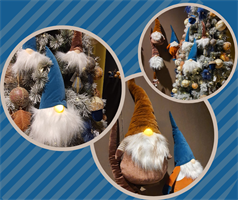 TESTA GNOMO BLU NASO LED DIAM.22X50 H.