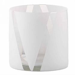 VASO VETRO CILINDRO D.15 H.15 BIANCO TRASP.