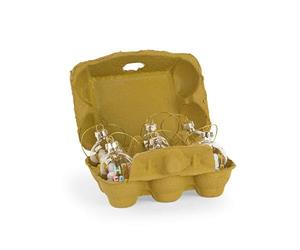 SCATOLA 6 UOVA EASTER IN VETRO