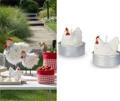 CANDELA GALLINA BIANCA  T-LIGHT PZ.6