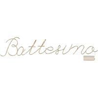 SCRITTA LED BATTESIMO CM.70X45