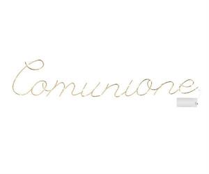 SCRITTA LED COMUNIONE   CM.70X45