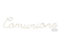 SCRITTA LED COMUNIONE   CM.70X45