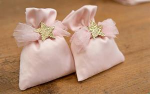 SACCHETTO RASO ROSA 10X12