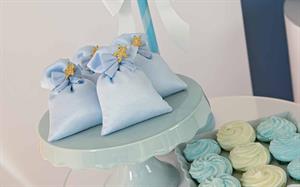 SACCHETTO RASO CM.8X12  BLUE