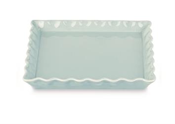 PIATTO CERAMICA DOLOMITE AZZURRO CM. 20X20