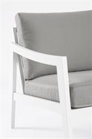 SET DIVANO ALLUM.TEXLINE E CUSCINI BIANCO