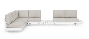 SET DIVANO ANGOLO ALLUM. C.CUSCINI BIANCO INFINITY