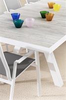 TAVOLO ALLUNG. KRION CM.205-265X103 BIANCO CERAMICA