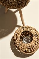 LANTERNA BAMBOO NATURAL TONDA CON MANICO