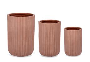 VASO CACHEPOT CILINDRO D.37 H.55 ARGILLA CORTEN