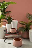 VASO CACHEPOT CILINDRO D.37 H.46 ARGILLA BIANCO