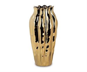 VASO CERAMICA GOLD LUCIDO H.45