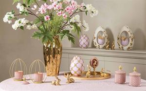 VASO CERAMICA GOLD LUCIDO H.45