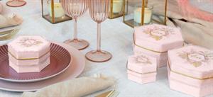 SCAT. ESAGONO FONDO+COP. 8X5 DIVIS. PAMPAS PINK