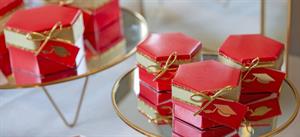 SCAT. ESAGONO FONDO+COP. 80X55 DIVIS. SETA NERO