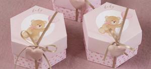 SCAT. ESAGONO FONDO+COP. 80X55 DIVIS. BEAR ROSA