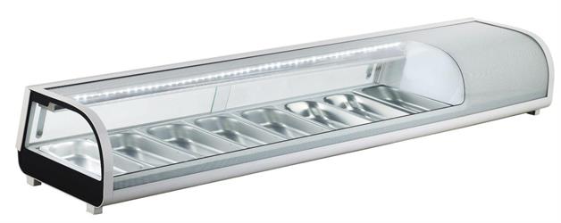 VETRINA SUSHI REFRIGER. (0°+12°C) 1529X420X265H.
