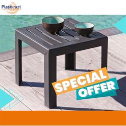 TAVOLINO MIAMI IN RESINA CM. 40X40X35H. ANTRACITE
