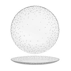 PIATTO VETRO PIANO D.21  IO BOLLICINE