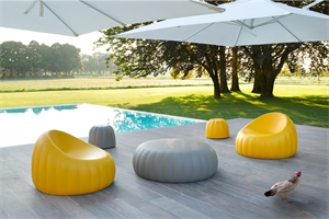 SEDUTA SOFT GELEE LOUNGE D.96 H.64 YELLOW