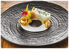 PIATTO PORCELLANA WALL  BLACK CM.20,5